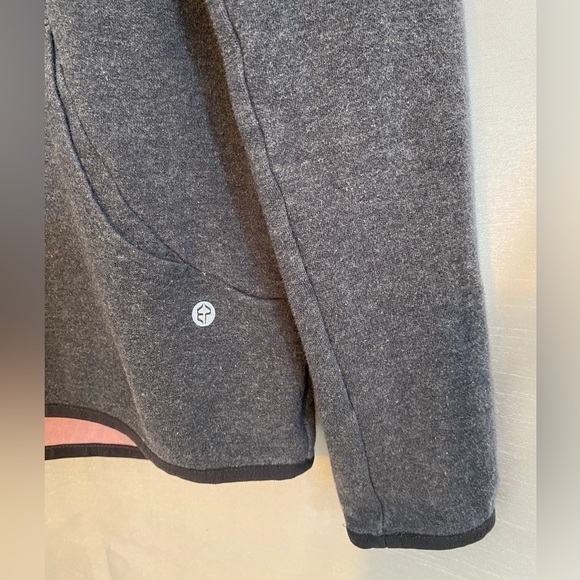 EP Sport Cowl Neck Kanga  Hoodie Heathered Smoky Gray Ladies Med - Picture 6 of 10